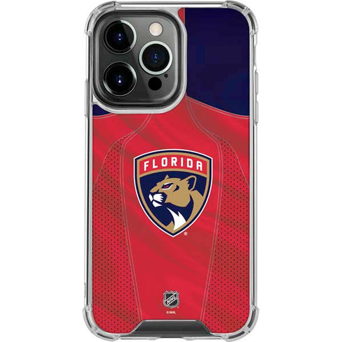 NHL Florida Panthers Jersey iPhone 16 Pro Clear Case
